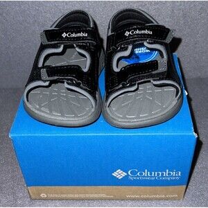 Columbia Techsun Vent Toddler Kids Sandal Size 5 Black & Grey Lightweight NIB